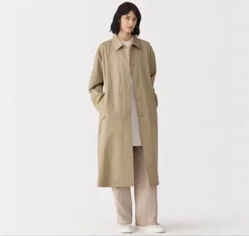 무인양품 (MUJI Labo) 싱글 브레스 코트 베이지