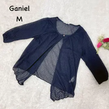 Ganiel [ M ] 가디건 얇은 소재 비침 있음 린넨 봄/여름 토퍼