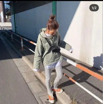 투데이풀 밀리터리 후드티 후드 카키 올리브 워크 후드티
