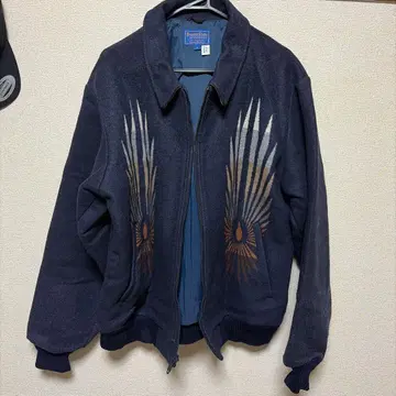 Beaver State Pendleton 네이비 울 자켓