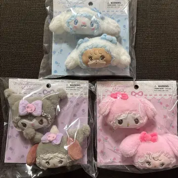 mikko 미 산리오 헤어 클립 세트 마이멜로디 쿠로미 시나몬