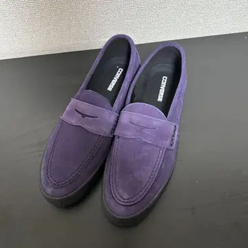 CONVERSE 보라색 스웨이드 슬립온