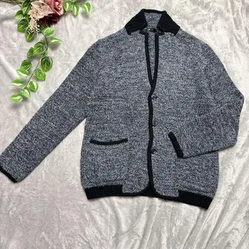 [ 23구 HOMME ] 남성용 가디건 네이비 48 믹스 트위드