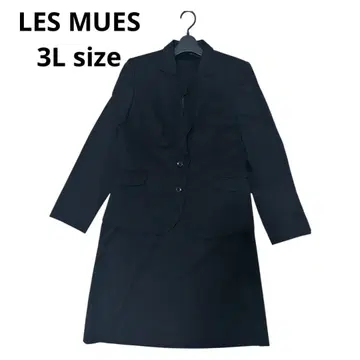 LES MUES 수트 셋업 3L 빅 사이즈 블랙 스커트