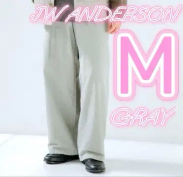 25AW 유니클로 JWANDERSON 코듀로이 워크 팬츠 그레이 M
