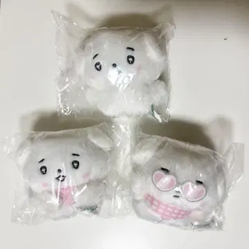 말랑강아지 무무땅 봉제 인형 가챠가챠 3종