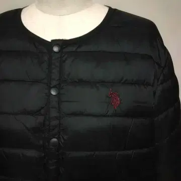 U.S. POLO ASSN. 블랙 퀼팅 자켓