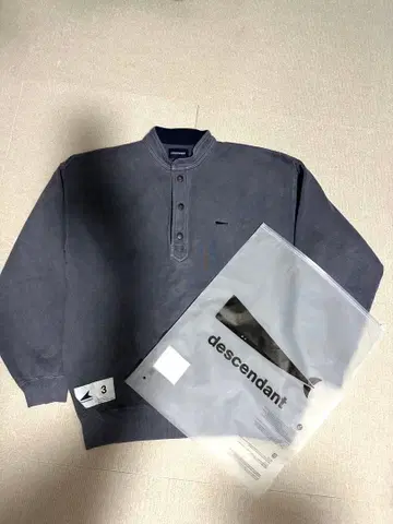 DESCENDANT VOIL HENLEY NECK PIGMENT DYE