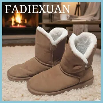 새상품급 파디슈안 어그 부츠 보아 방한 숏 브라운 24
