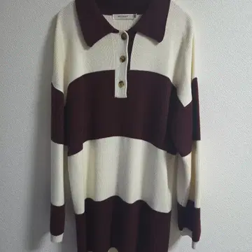 MOUSSY 스트라이프 니트 스웨터