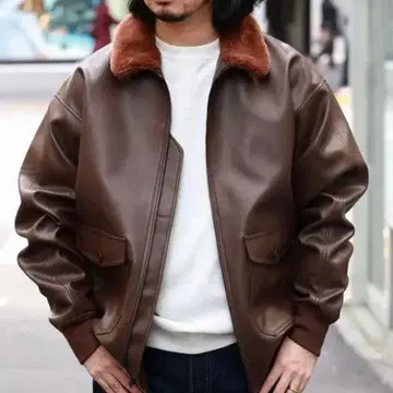 알파 인더스트리즈 G1 가죽 자켓 L [새상품] 밀리터리