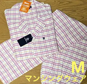 먼싱웨어 따뜻한 체크 긴팔 파자마 가을/겨울 M