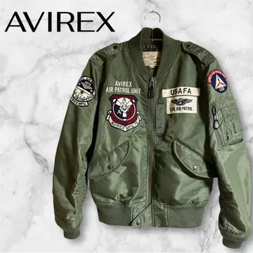 AVIREX MA-1 플라이트 자켓 L-2 USAFA 카키 M