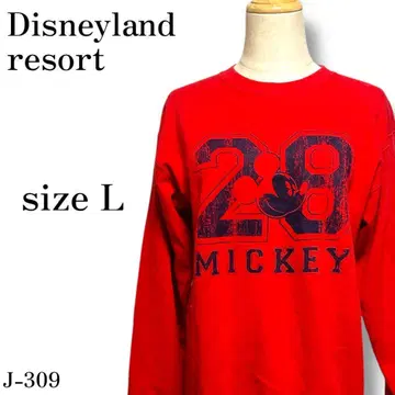 J-309 디즈니랜드 리조트 크루넥 미키 긴팔 트레이닝복