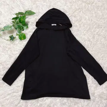 새상품급 Plantation 후디 티셔츠 블랙 M 루즈핏