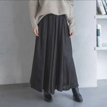 A part by 하쿠 프린트 볼륨 스커트