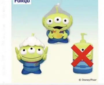 토이스토리 에이리언 레트로풍 목욕 시간 BIG 봉제 인형 2종