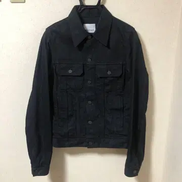 Shinya yamaguchi 블랙 데님 자켓