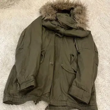 헤이세이 갸루 y2k 그런지 퍼 달린 모즈 코트 다크 코어 기믹