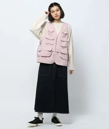 니코앤드 낚시용 조끼 옅은 핑크