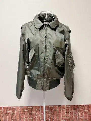 HOUSTON MA-1 스타일 올리브 그린 자켓