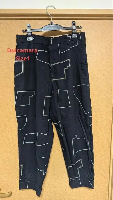 Dulcamara 올 패턴 와이드 팬츠 Size 1 NAVY