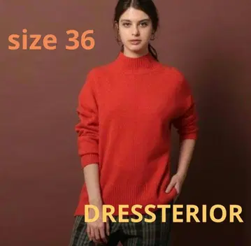 DRESSTERIOR 울 캐시미어 하이넥 니트