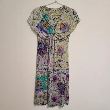 ETRO 꽃무늬 슬리브리스 원피스 40