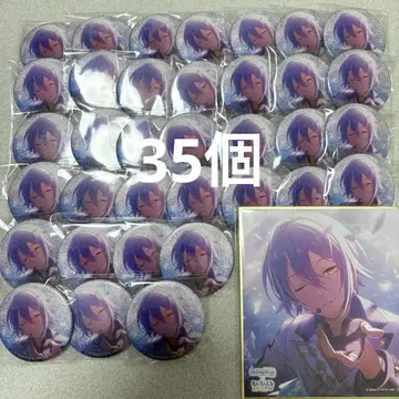 카미시로 루이 앙스타 콜라보 캔뱃지 35개 색지 1장