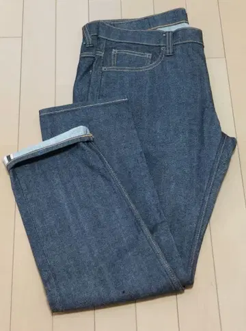 [ 35인치 새상품급 ] 유니클로+J 빨간색 셀비지 데님 W35