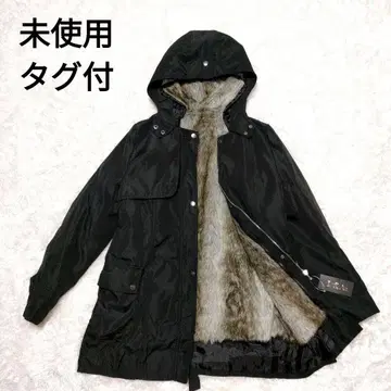 퍼 라이너 포함 롱 코트 블랙 XL 미사용 택 포함