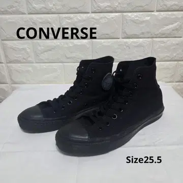 CONVERSE 블랙 하이컷 스니커즈 Size 25.5cm