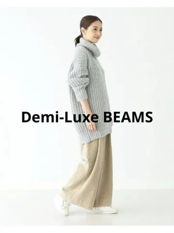Demi-Luxe BEAMS 모헤어 하찌 하이넥 니트