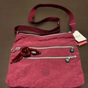 Kipling 숄더백 버건디