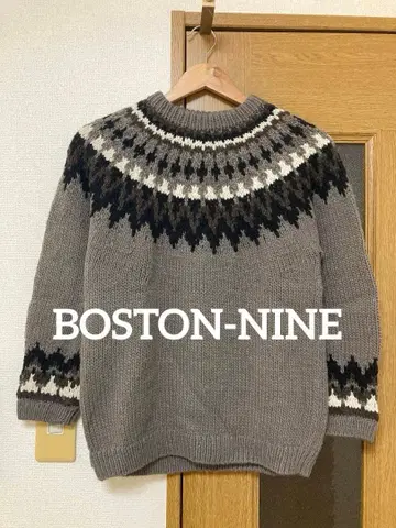 BOSTON-NINE 노르딕 무늬 스웨터