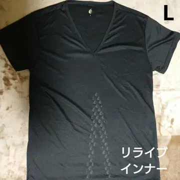 리라이브 셔츠 남성용 이너 반팔 L 사이즈