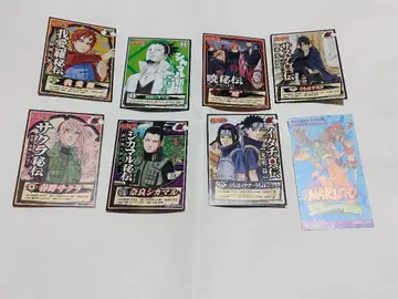아카츠키 나루토 특전 카드 책갈피 8장 세트 가아라 우치하 사스케 이타치