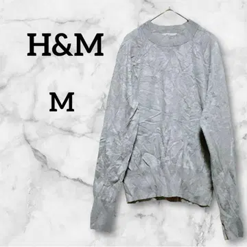 새상품급 H&M 여성용 긴팔 니트 [ M ] 그레이 가을/겨울 상의