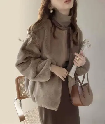 [classicalelf] 퍼 x 웨이브 퀼트 리버서블 블루종