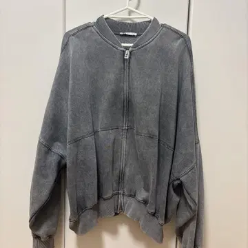 ZARA 그레이 오버 사이즈 집업 자켓