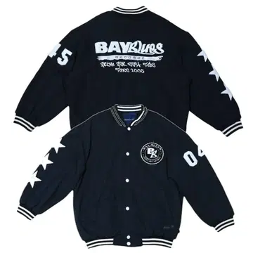 bayblues recordz 베이 블루스 레코드 맨투맨 바시티 자켓