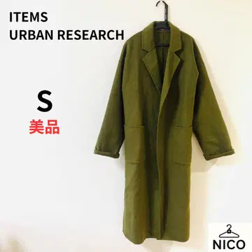ITEMS URBAN RESEARCH 울 블렌드 가운 코트 루즈
