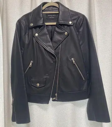 UNITED TOKYO 블랙 소가죽 레더 자켓