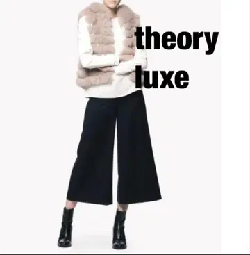 가격 인하! theory luxe Mimosa 플레어 크롭 와이드 팬츠