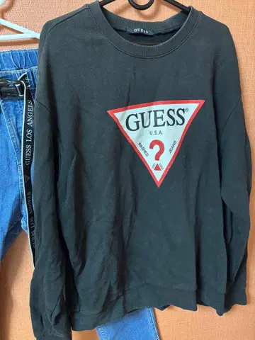 GUESS 트레이닝복 블랙 M 남성용