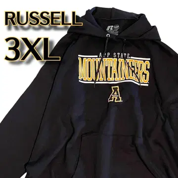 [ 388 ] RUSSELL 러셀 오버 사이즈 후드티 후드 부착 블랙