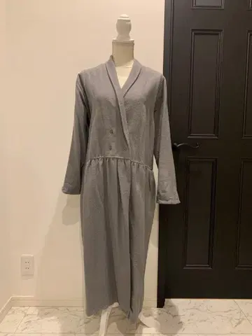 롱 코트 더블 면 100%
