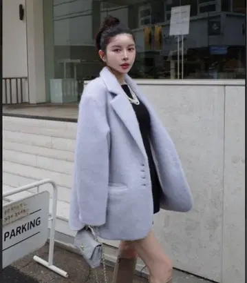 Darich 샤기 오버 자켓 코트