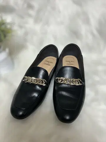 [ 새상품급 ] ODETTE E ODILE 체인 로퍼 블랙 23cm