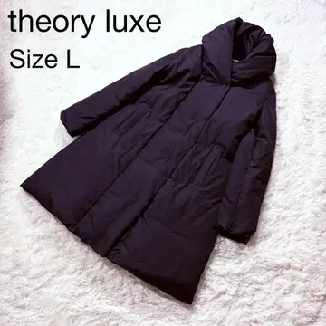 띠어리 럭스 숄카라 다운 코트 블랙 L